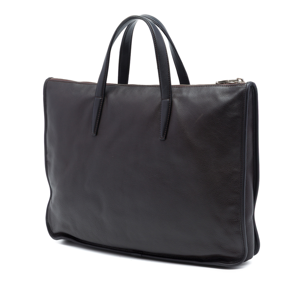 Pre-Loved LOEWE Leather Anagram Toledo Briefcase - Picture 2 of 6
